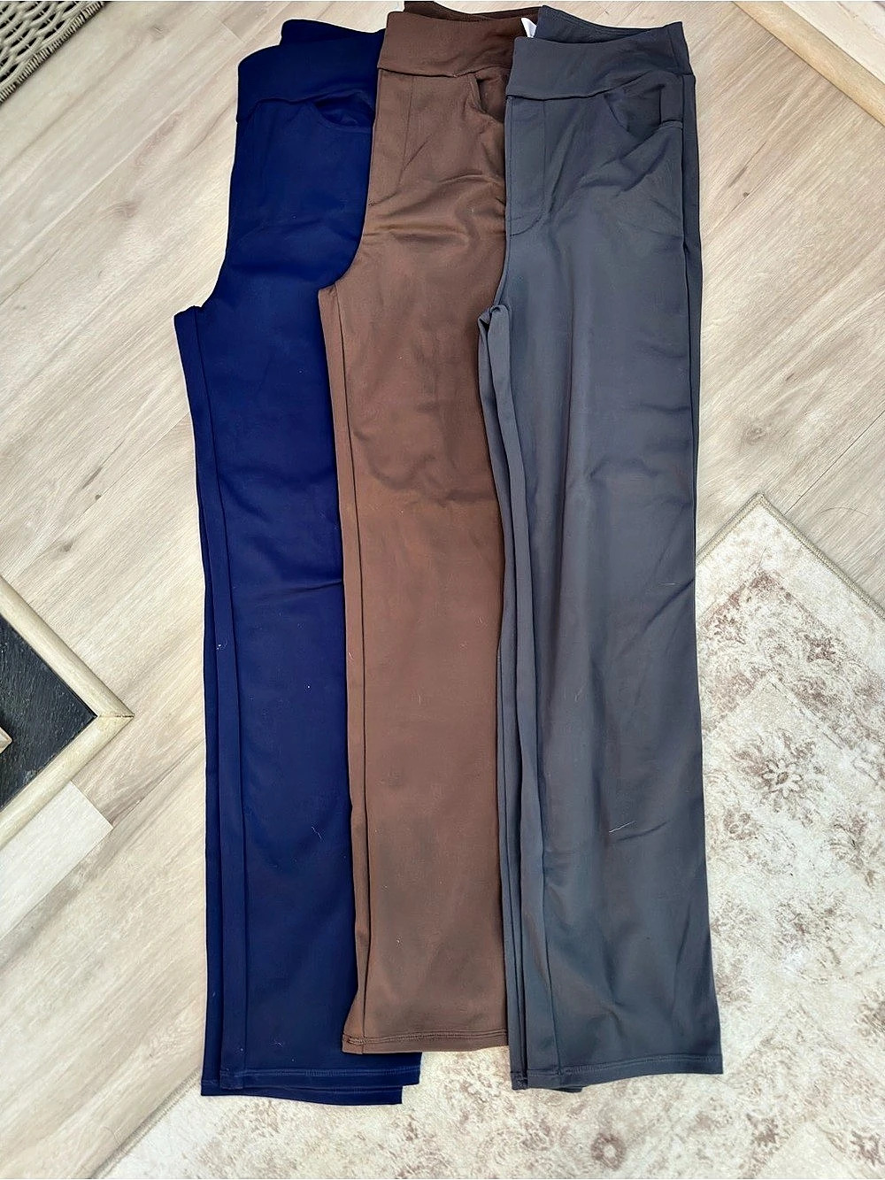 Women’s Stretch Pull On Work Pants Leggings Size Small Bundle of 3